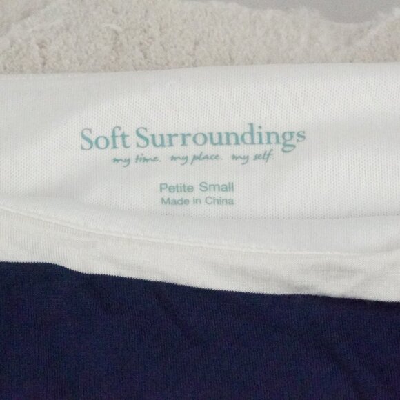 Soft Surroundings Vela Infinity Maxi Dress Striped Nautica Jersey Resortwear - Picture 5 of 12